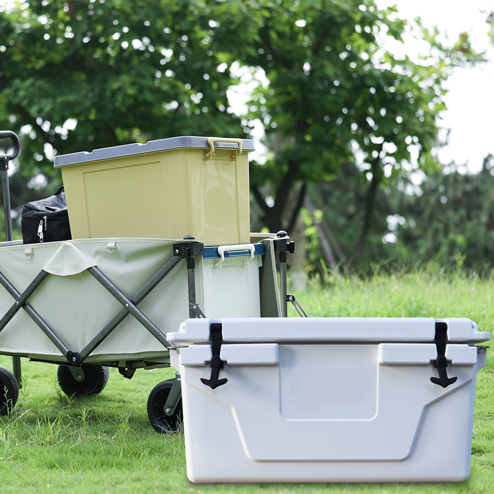 Portable White Outdoor Camping Picnic Fishing Cooler Box 65QT