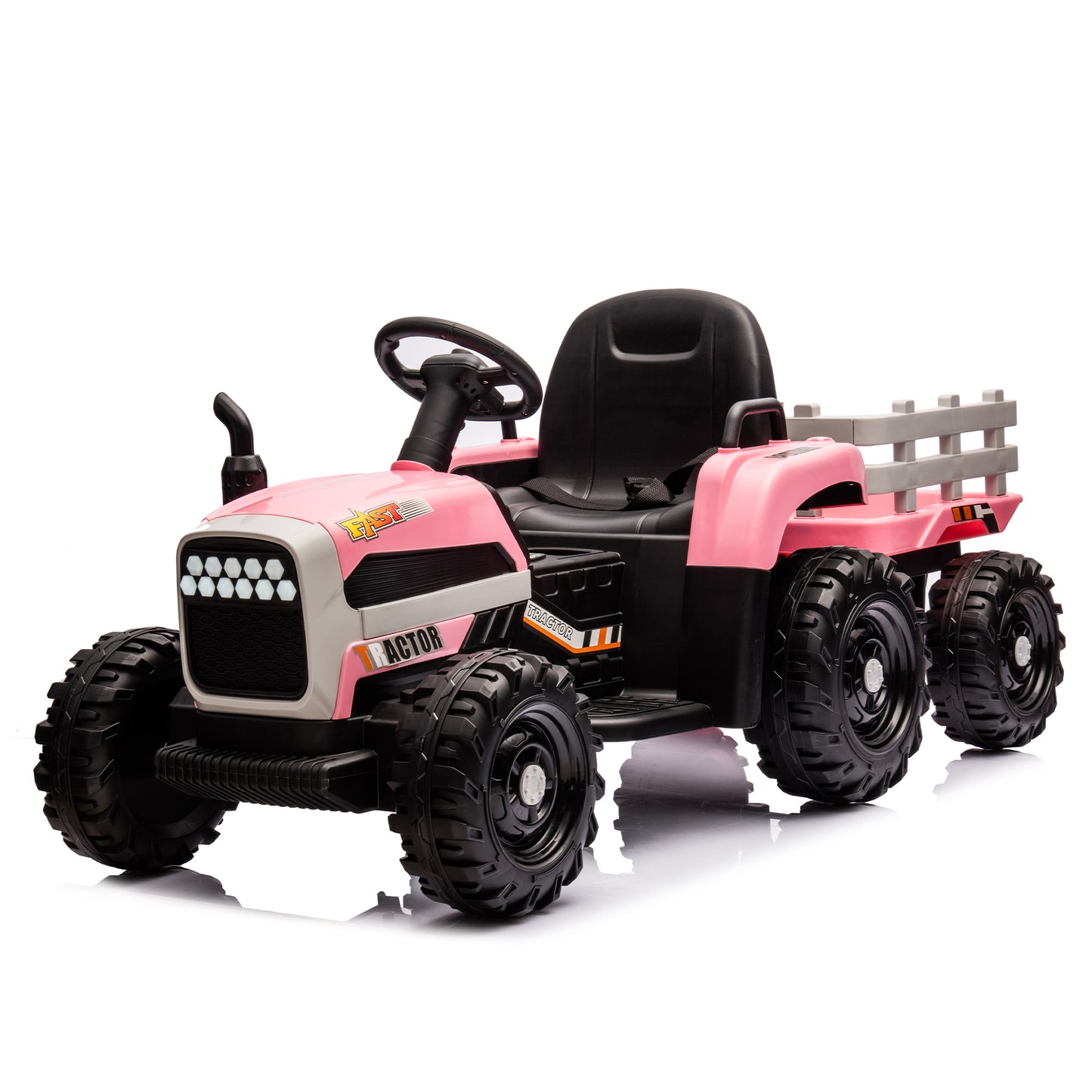 Electric Tractor Toy with Remote Control and Multiple Features