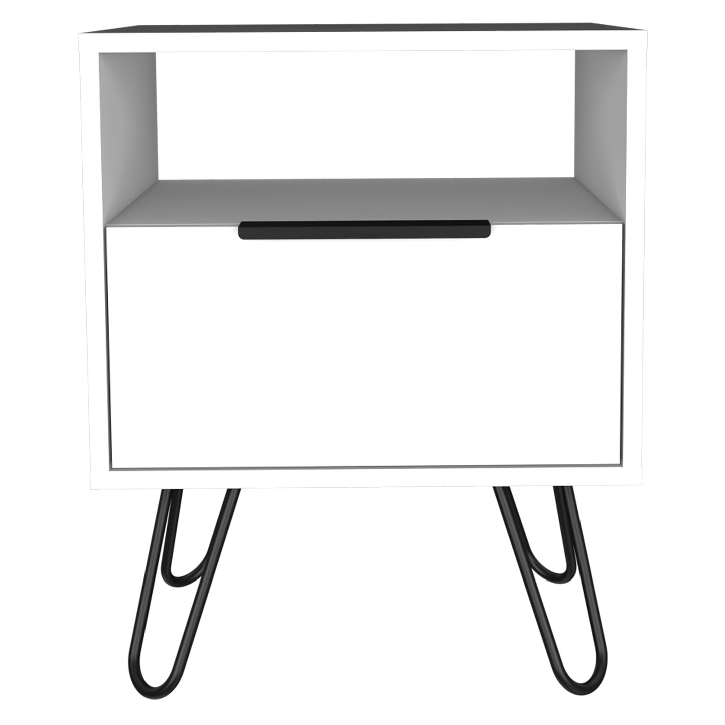 Eagle Creek 1-Shelf 1-Drawer Nightstand White