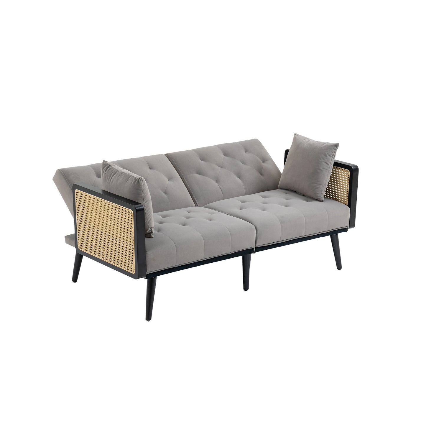 Velvet  Sofa , Accent sofa .loveseat sofa with metal  feet