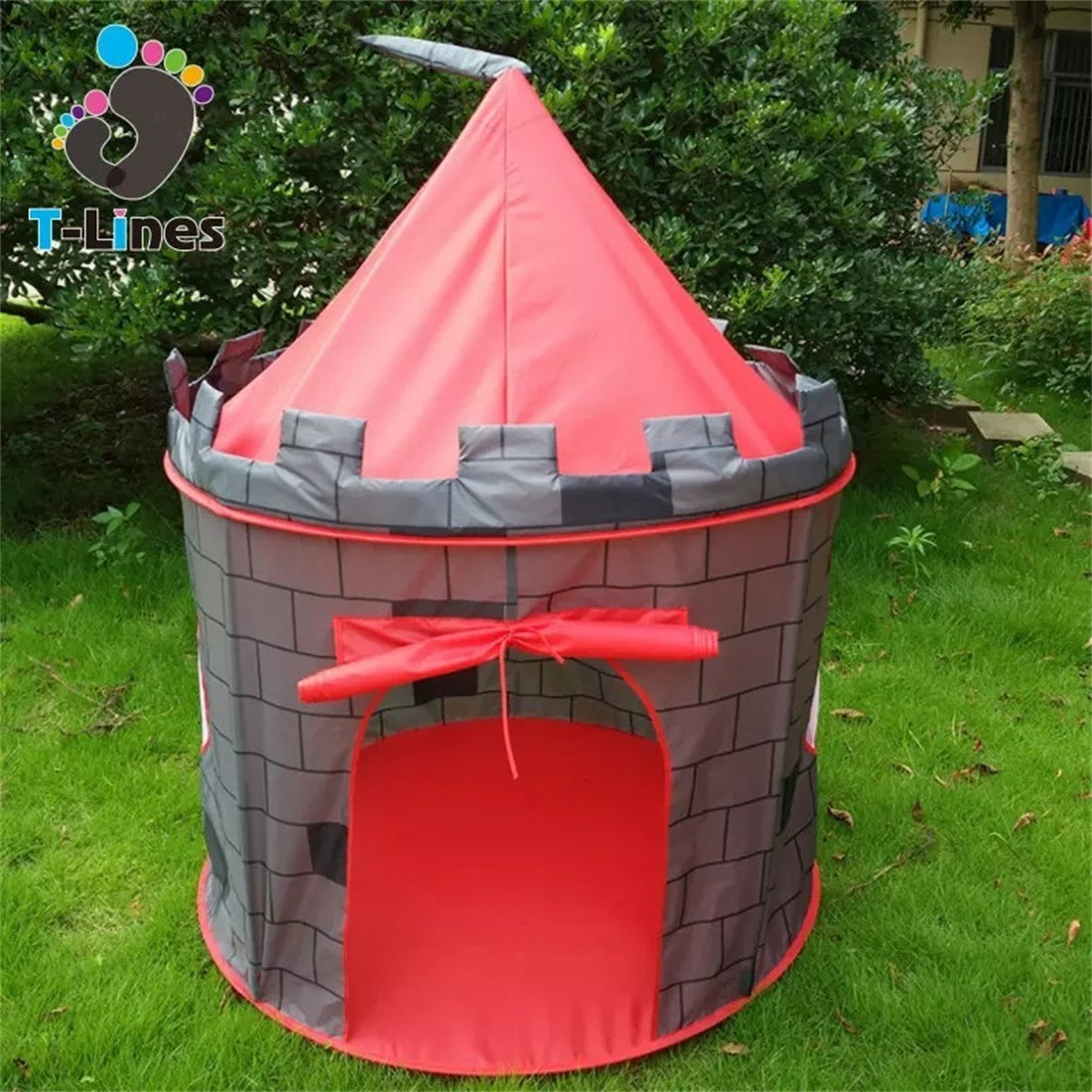 Princess Castle Play Tent with Ocean Ball and Pop-Up Feature for Kids