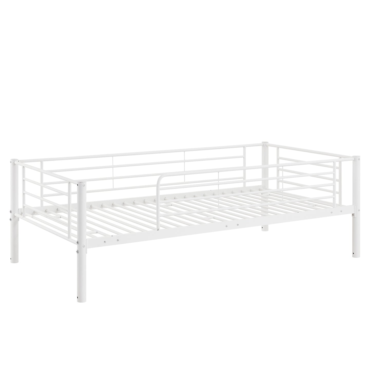 Twin-Twin-Twin Triple Bed with Built-in Ladder, Divided into Three Separate Beds,White(OLD SKU:LP000197AAK)