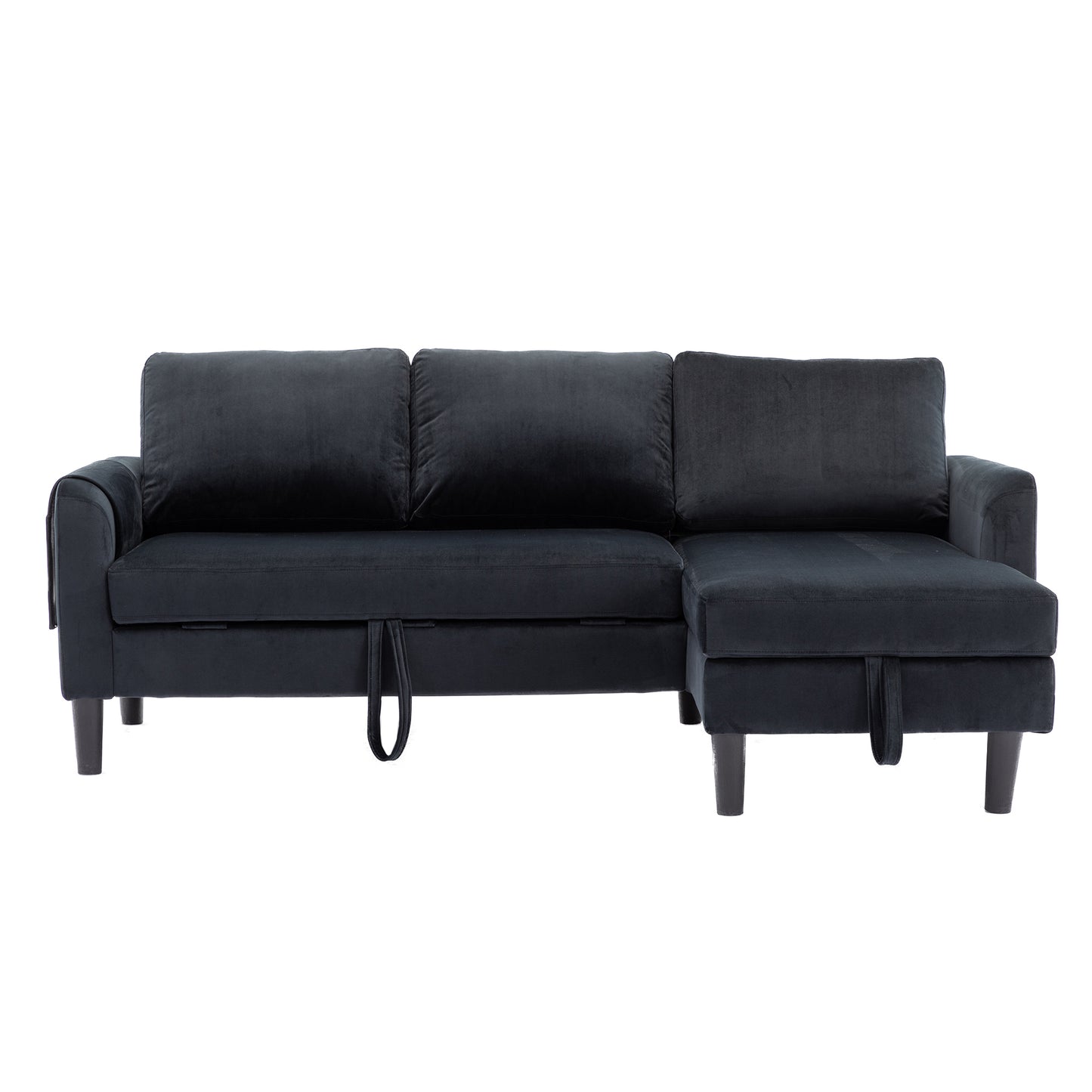 UNITED WE WIN Sectional Sofa Reversible Sectional Sleeper Sectional Sofa with Storage Chaise