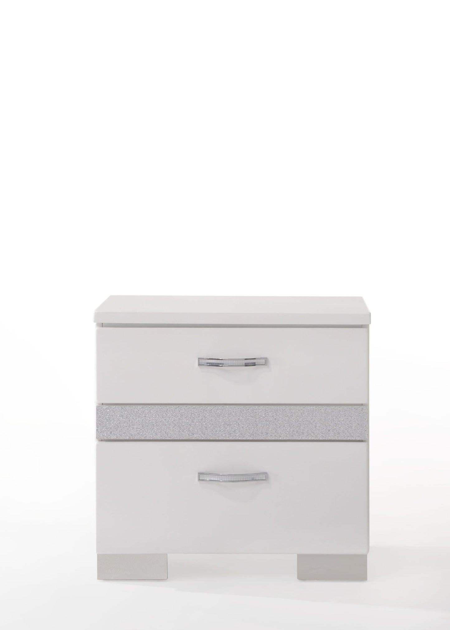 Naima II Nightstand in White High Gloss 26773