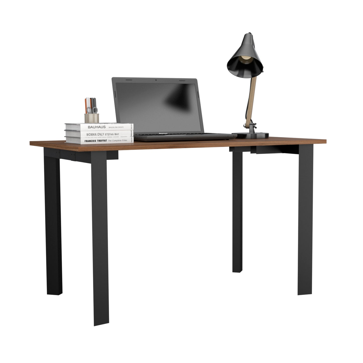 Sleek Mahogany Writing Desk with Generous Workspace