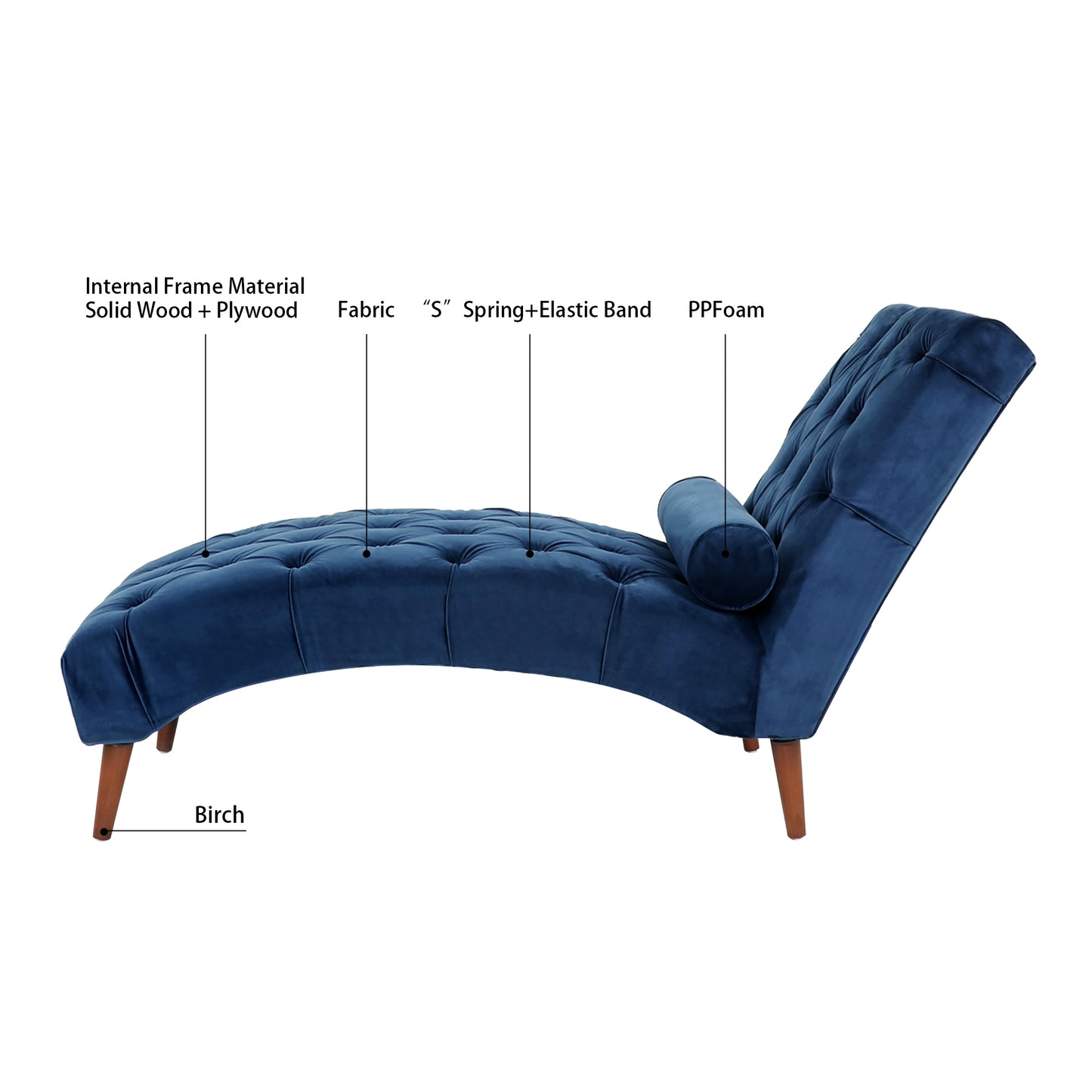 Upholstered Chaise Lounge