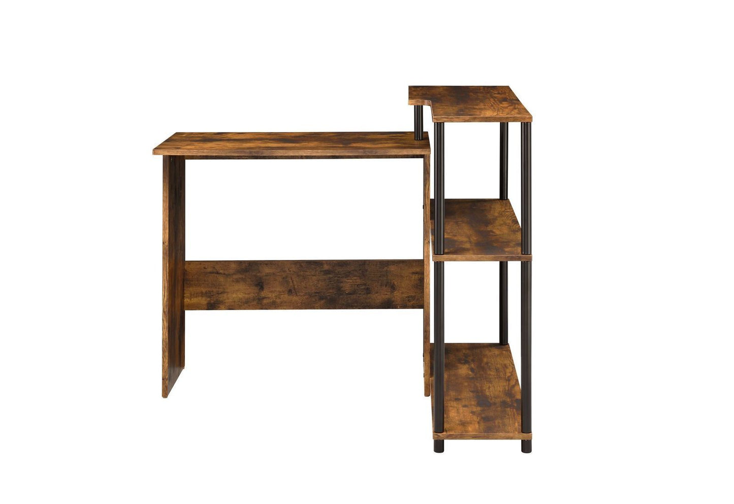 Ievi Writing Desk with Elegant Oak and Iron Finish