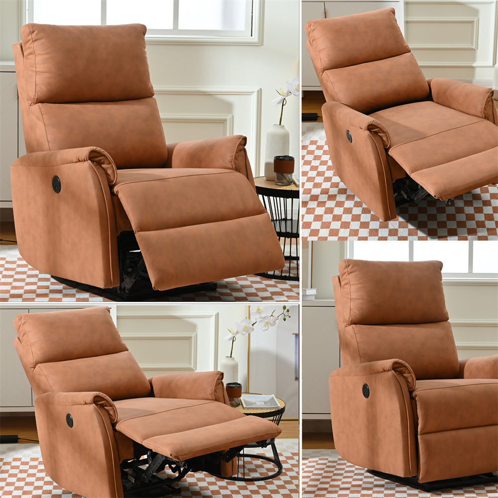 Compact Electric Recliner Chair with USB Port for Limited Spaces