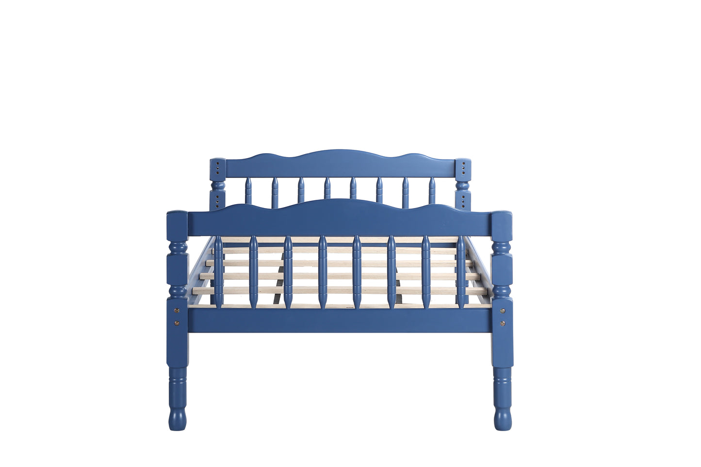 Rustic Deep Blue Twin Bunk Bed in Homestead Collection BD00865