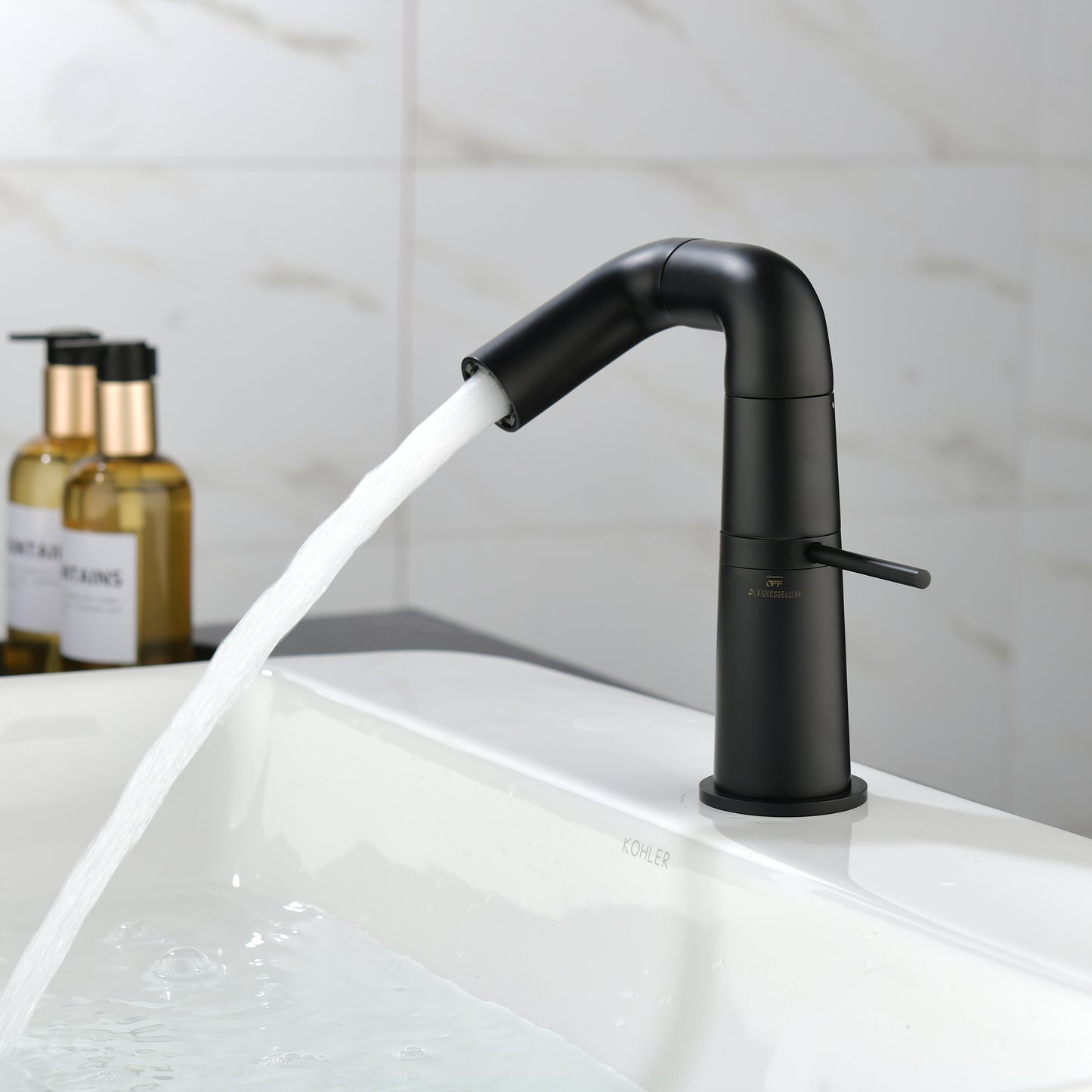 Stylish Matte Black Bathroom Faucet