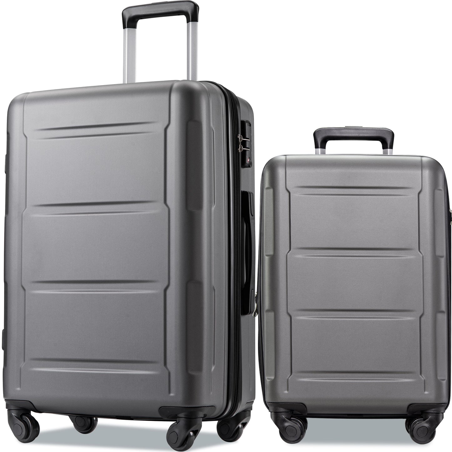 Expandable  Spinner Wheel 2 Piece Luggage Set ABS Lightweight Suitcase with TSA Lock 20inch+28inch