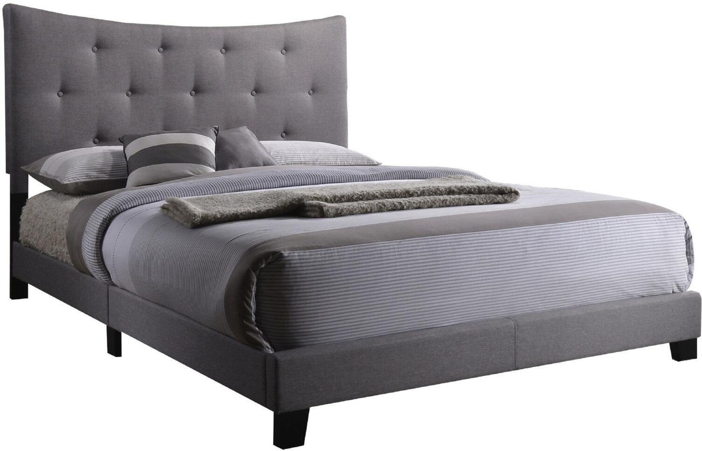 Venacha Queen Bed in Gray Fabric 26360Q