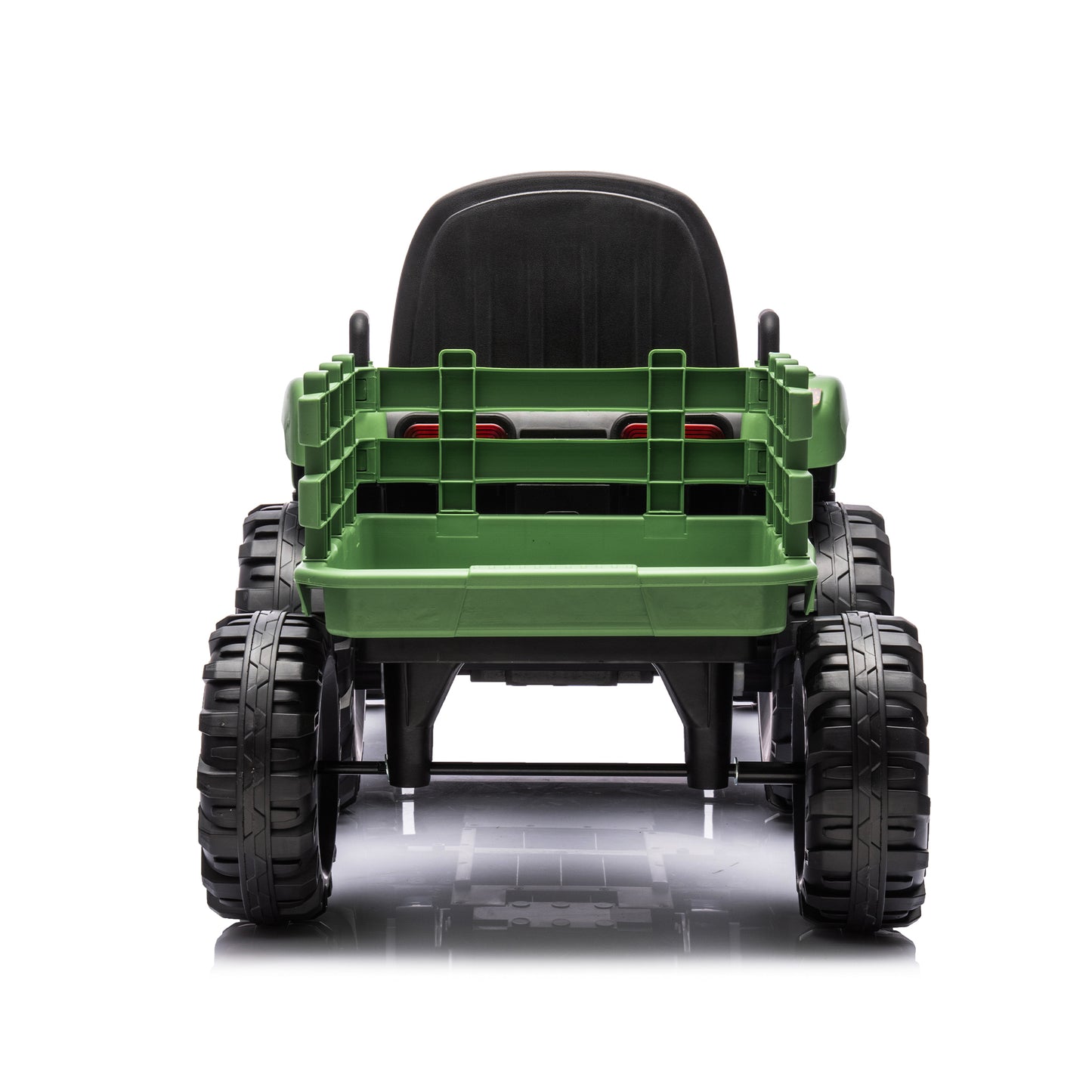 Electric Ride-On Tractor with Trailer, 12V Battery Powered Toy Car for Kids with Remote Control