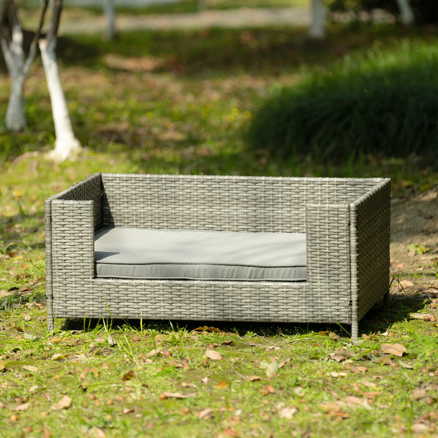 Dog Bed, Pet Bed, Pet Enclosures, Pet Outdoor Furniture, Pet Patio Furniture, Seasonal PE Wicker Pet Furniture, Dog Bed With Cushion