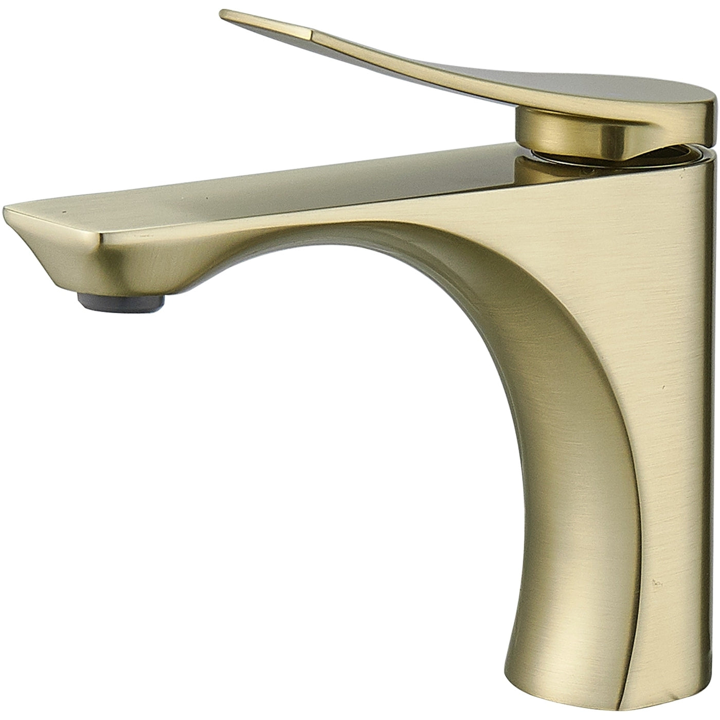 Luxurious Brushed Gold Bathroom Faucet with Single Handle