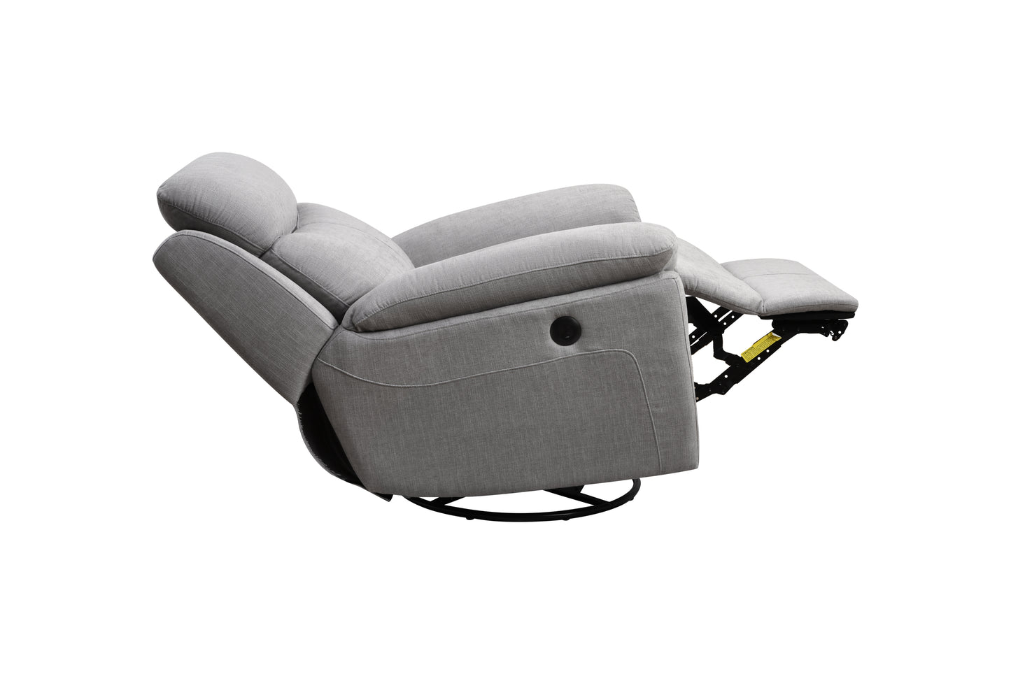 Luxurious Light Grey Power Recliner Chair with USB Port