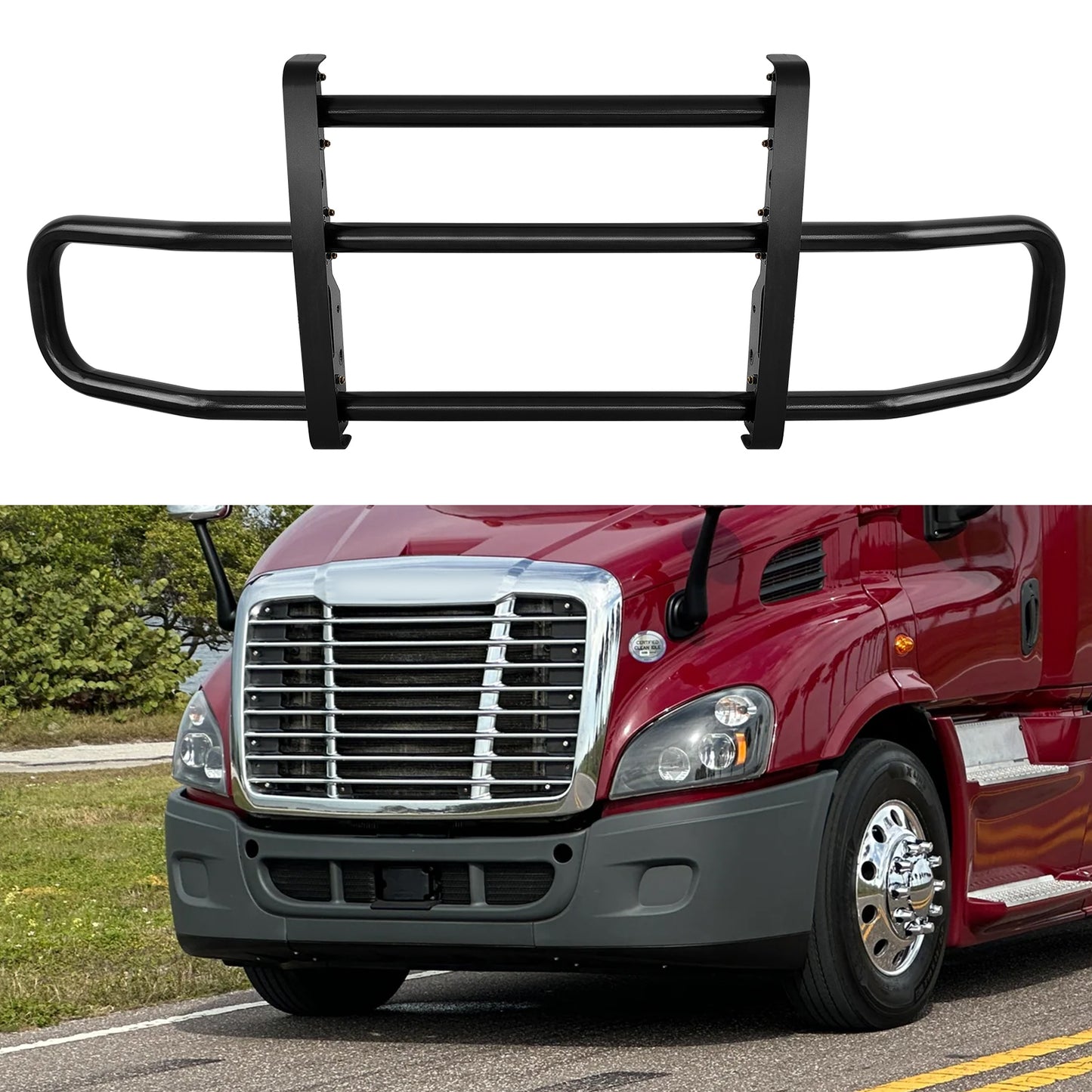 Deer Guard with Brackets for Freightliner Cascadia 2008-2017