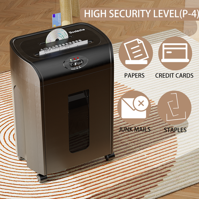 High Security Micro Cut Paper Shredder for Office and Home