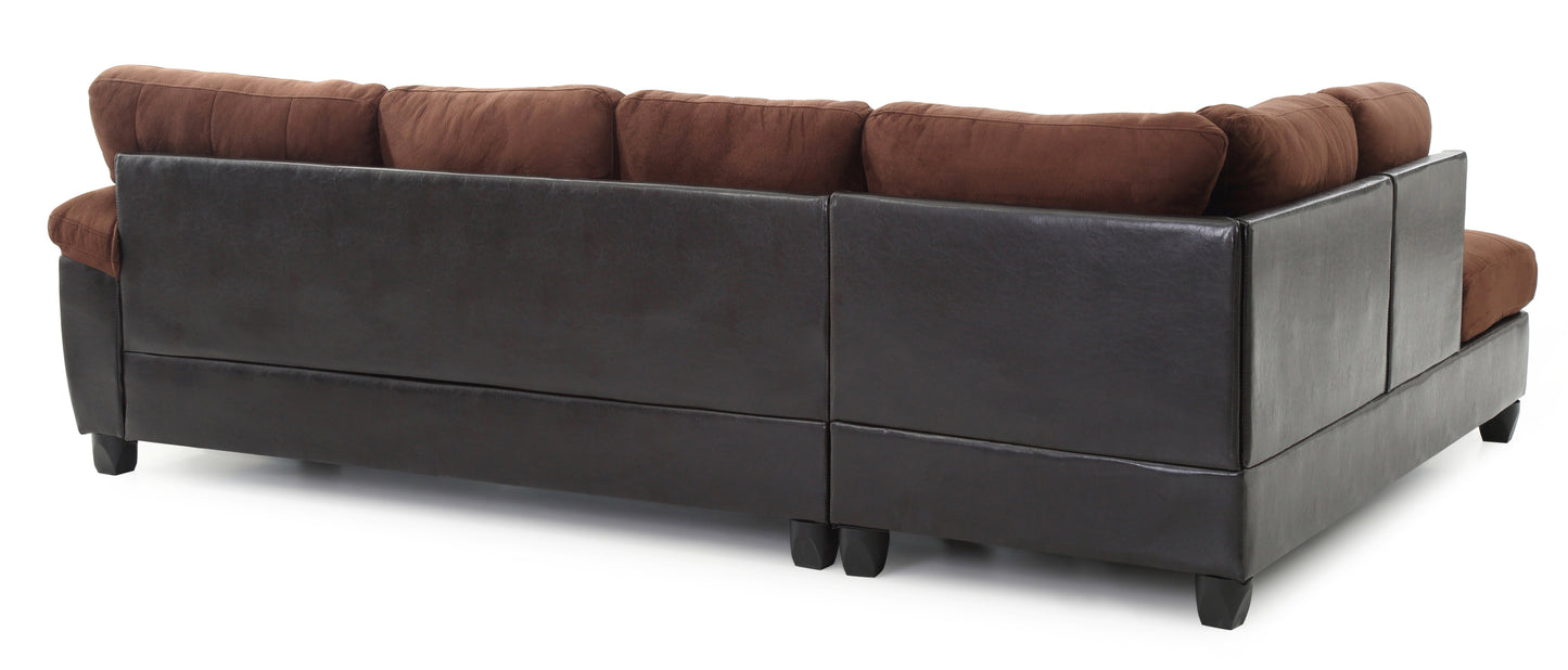 Luxurious Chocolate Sectional - Gallant G906B-SC