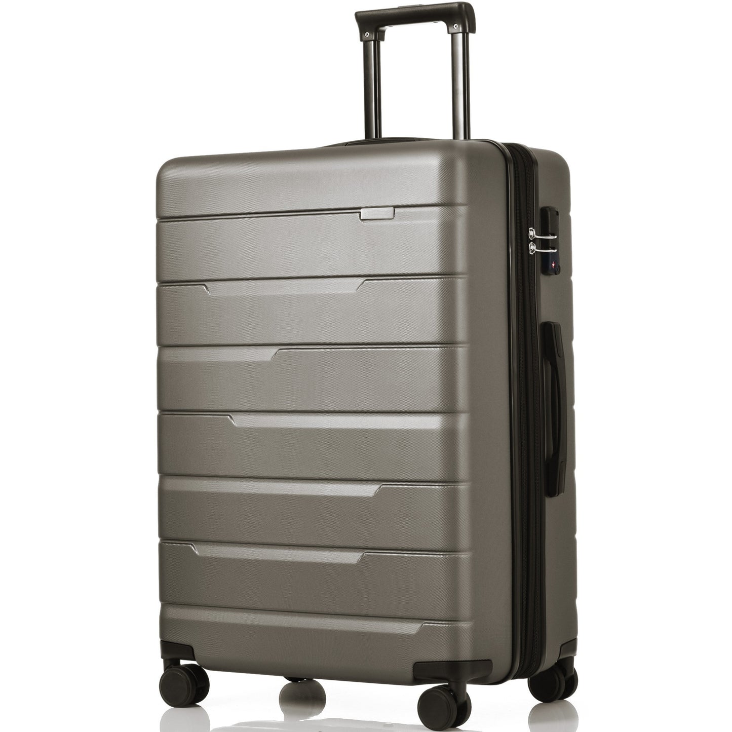 Luggage Sets 3 Piece Suitcase Set 20/24/28,Carry on Luggage Airline Approved,Hard Case with Spinner Wheels,Gray