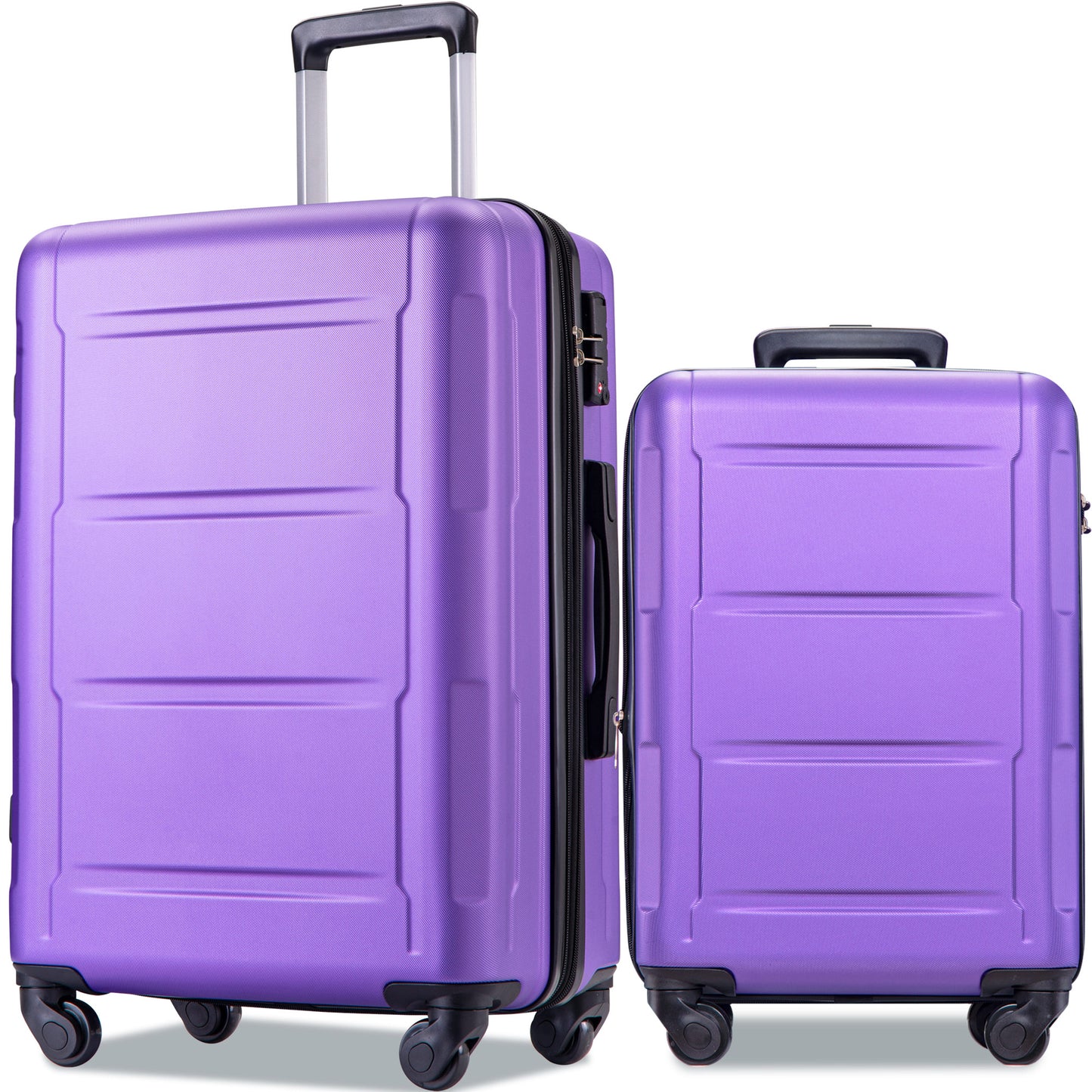 Expandable  Spinner Wheel 2 Piece Luggage Set ABS Lightweight Suitcase with TSA Lock 20inch+28inch