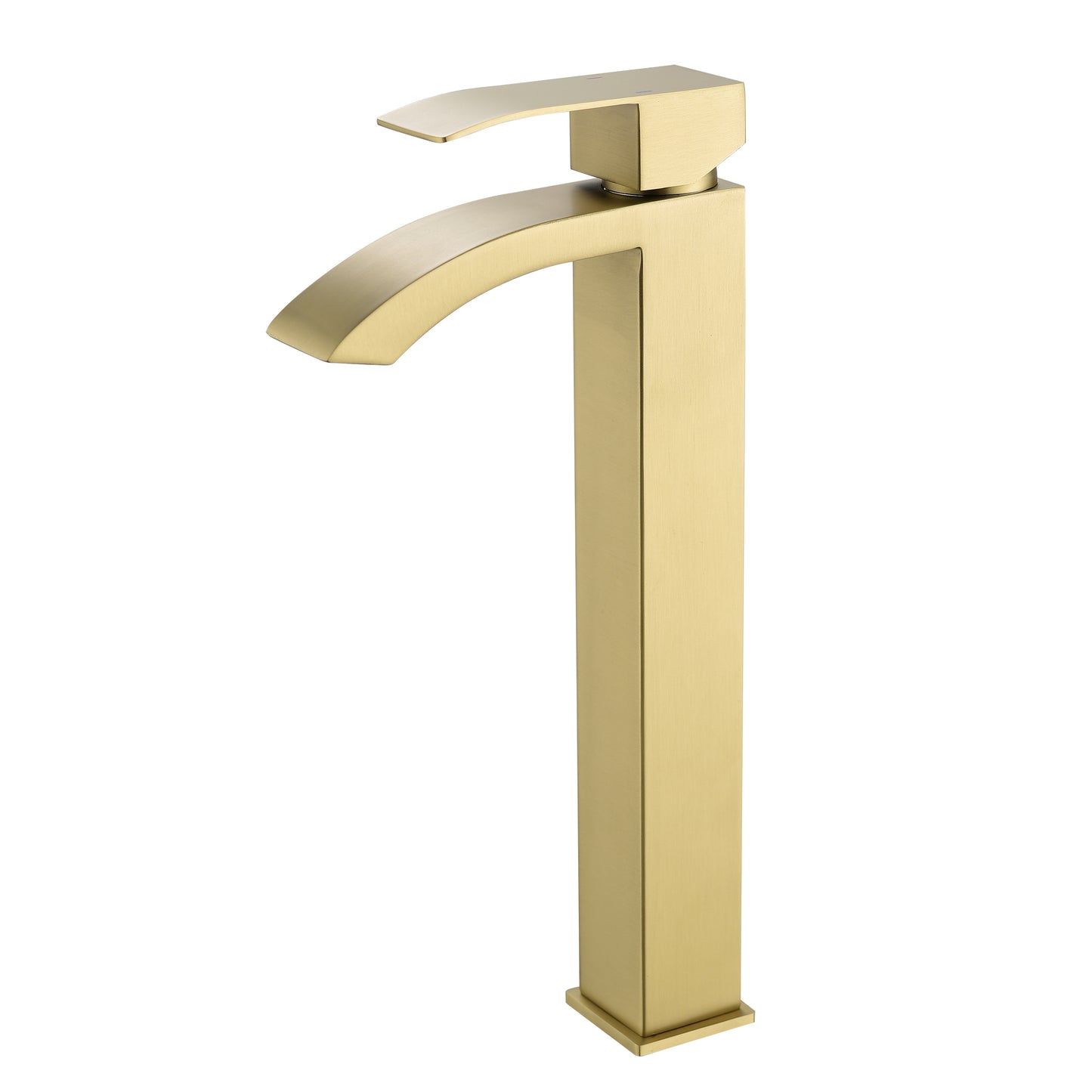 Elegant Brass Single Hole Bathroom Faucet