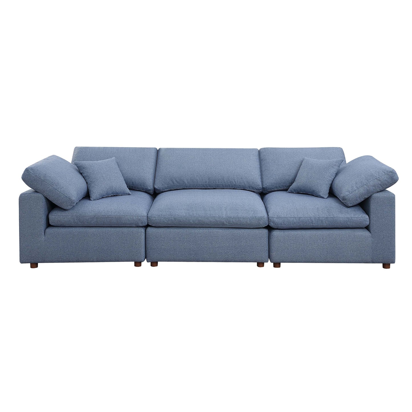 Blue Modern Modular Sectional Sofa Set with Self-customization Design