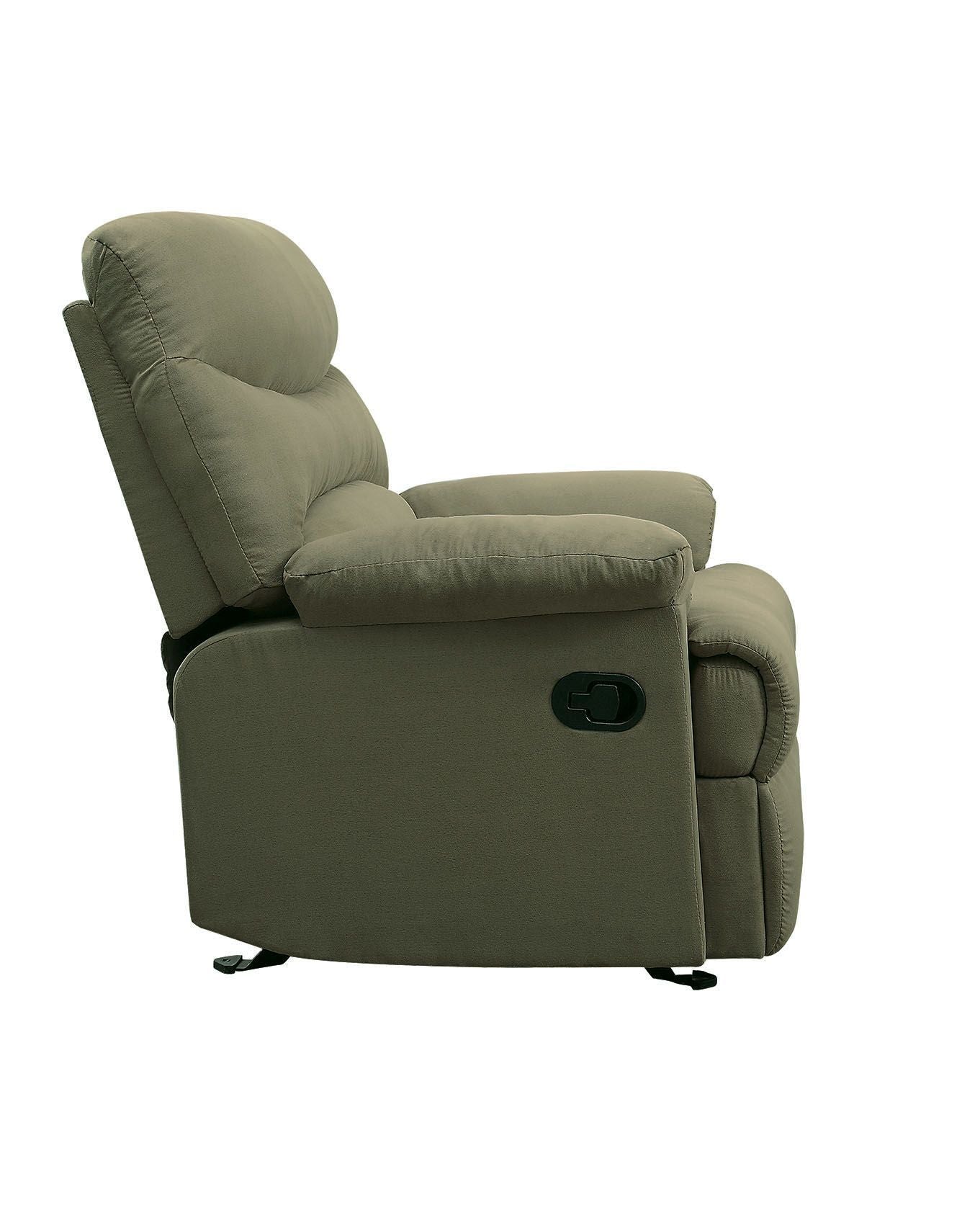 Arcadia Sage Microfiber Recliner with Motion Function