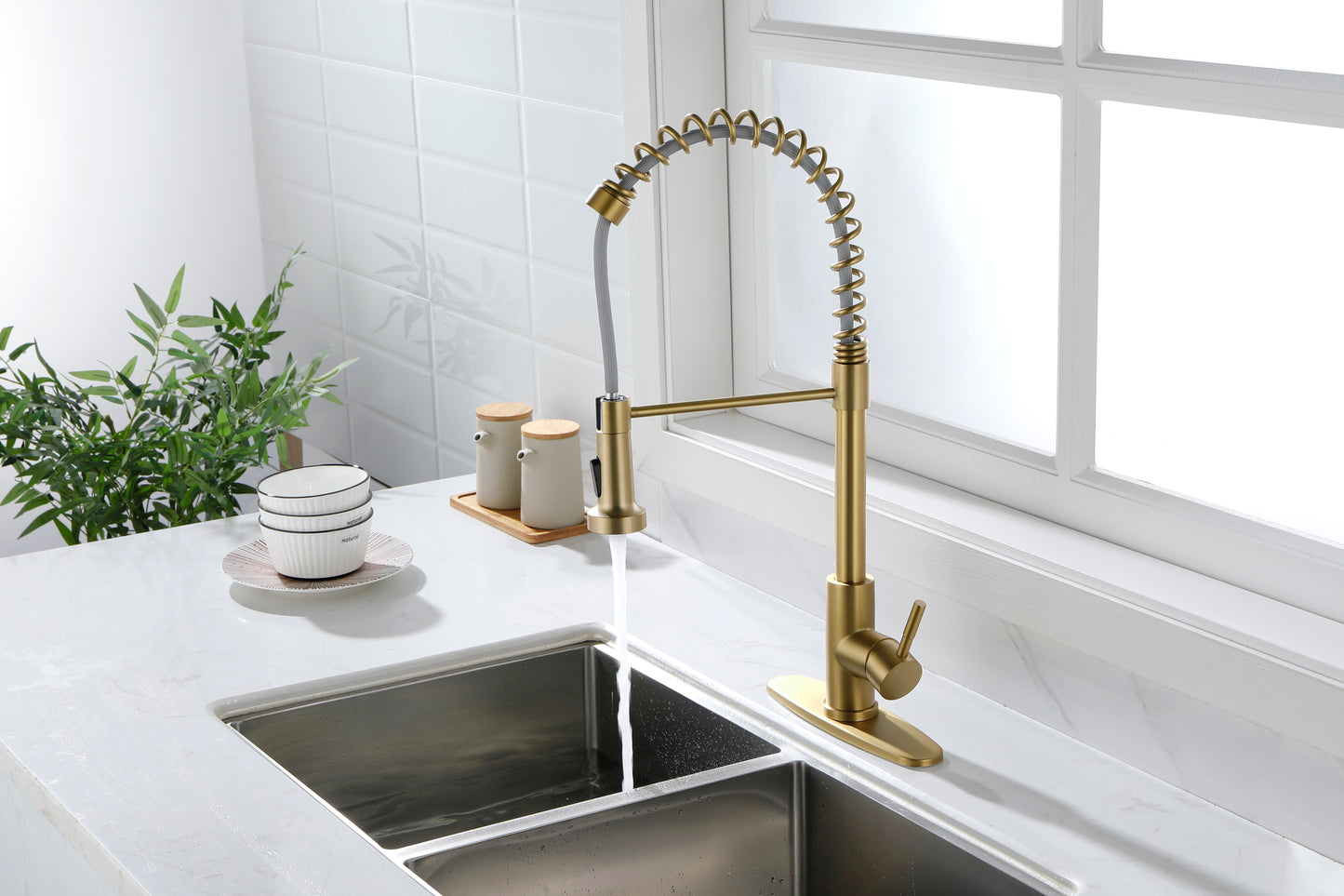 Kitchen Faucet with Pull Out Spraye