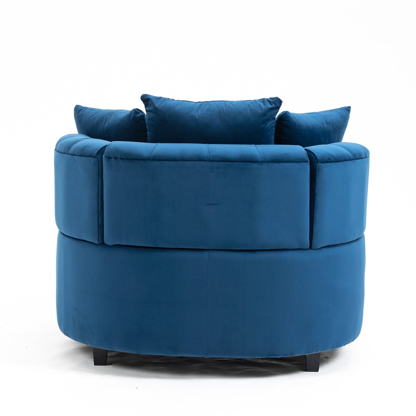 A&A Furniture,Accent Chair / Classical Barrel Chair for living room / Modern Leisure Sofa Chair (Blue)