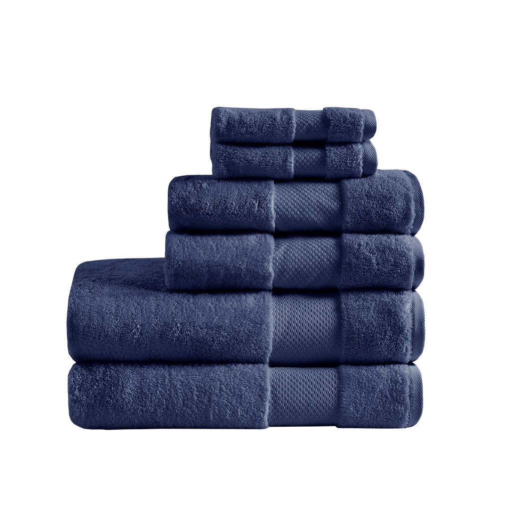 Luxurious Turkish Cotton Bath Towels Set with Dobby Border