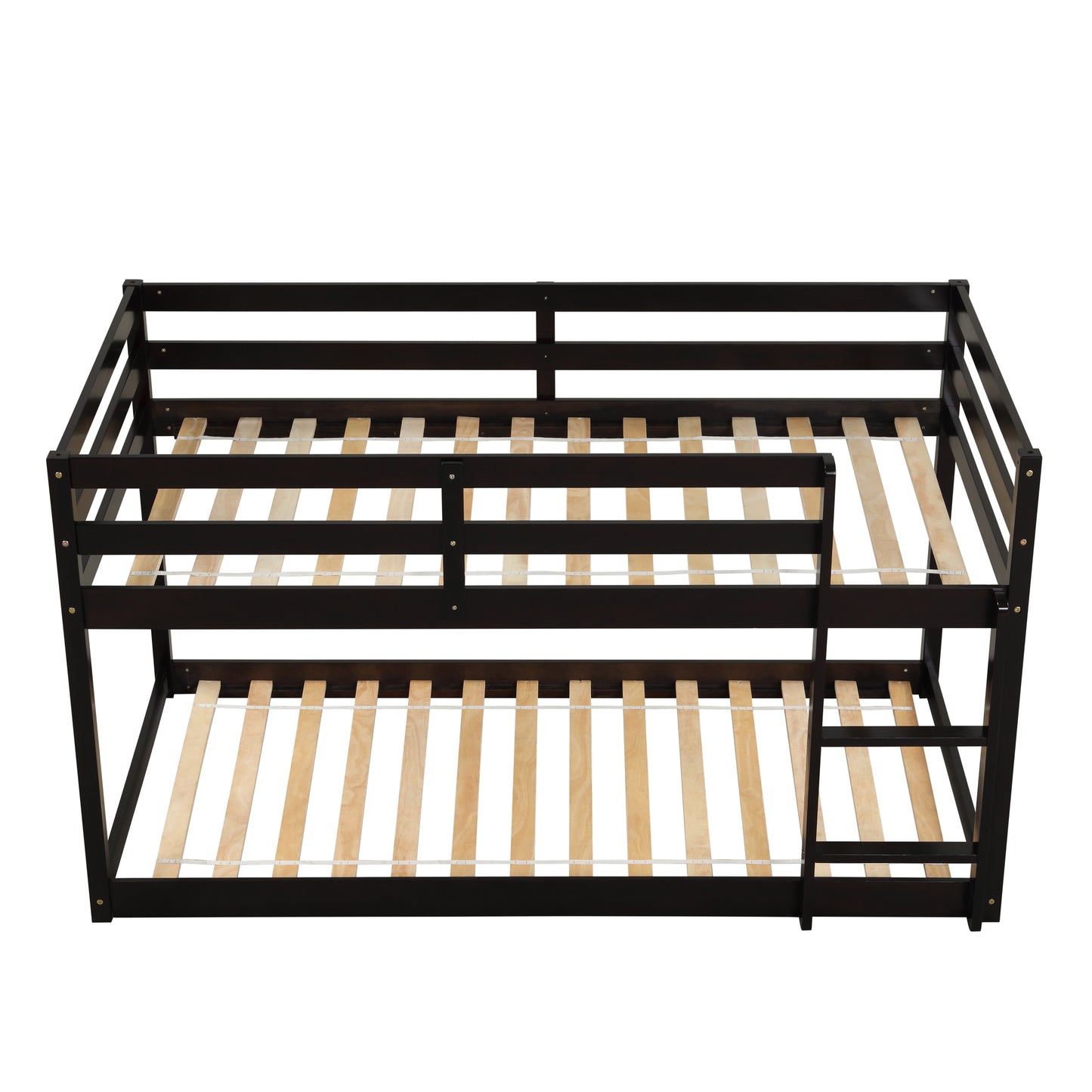 Spacious Espresso Twin Bunk Bed