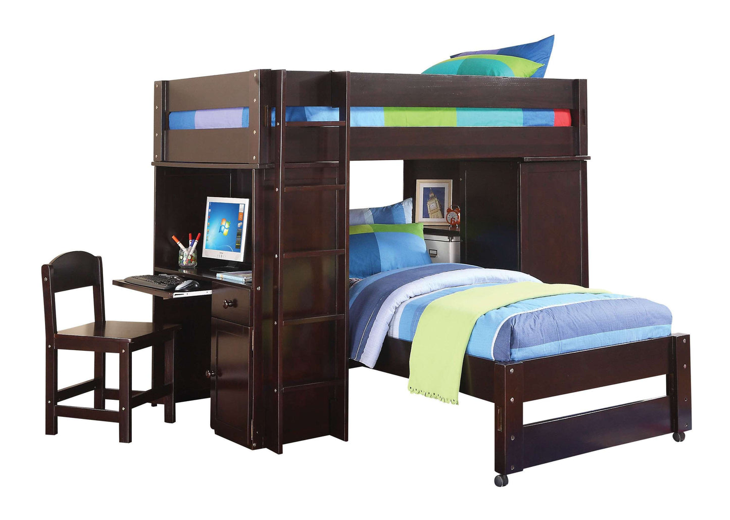 Lars Loft Bed & Ladder in Wenge 37495