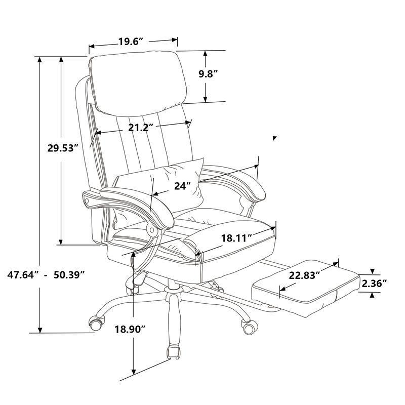 Exectuive Chair High Back Adjustable Managerial Home Desk Chair