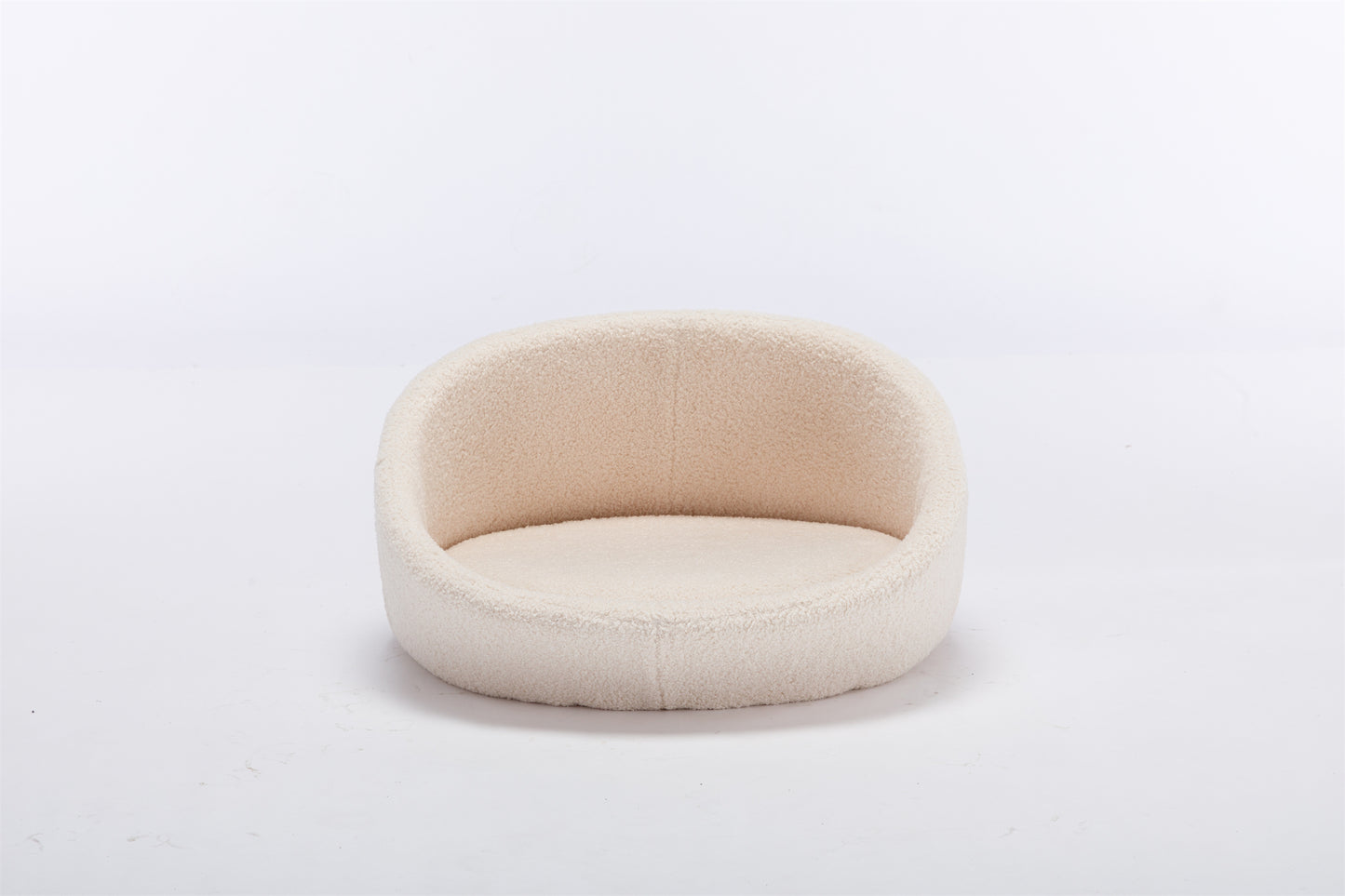 PANGPANG Cat Bed Pet Sofa With E1 Solid Wood frame, Cashmere Cover,Mid Size,BEIGE