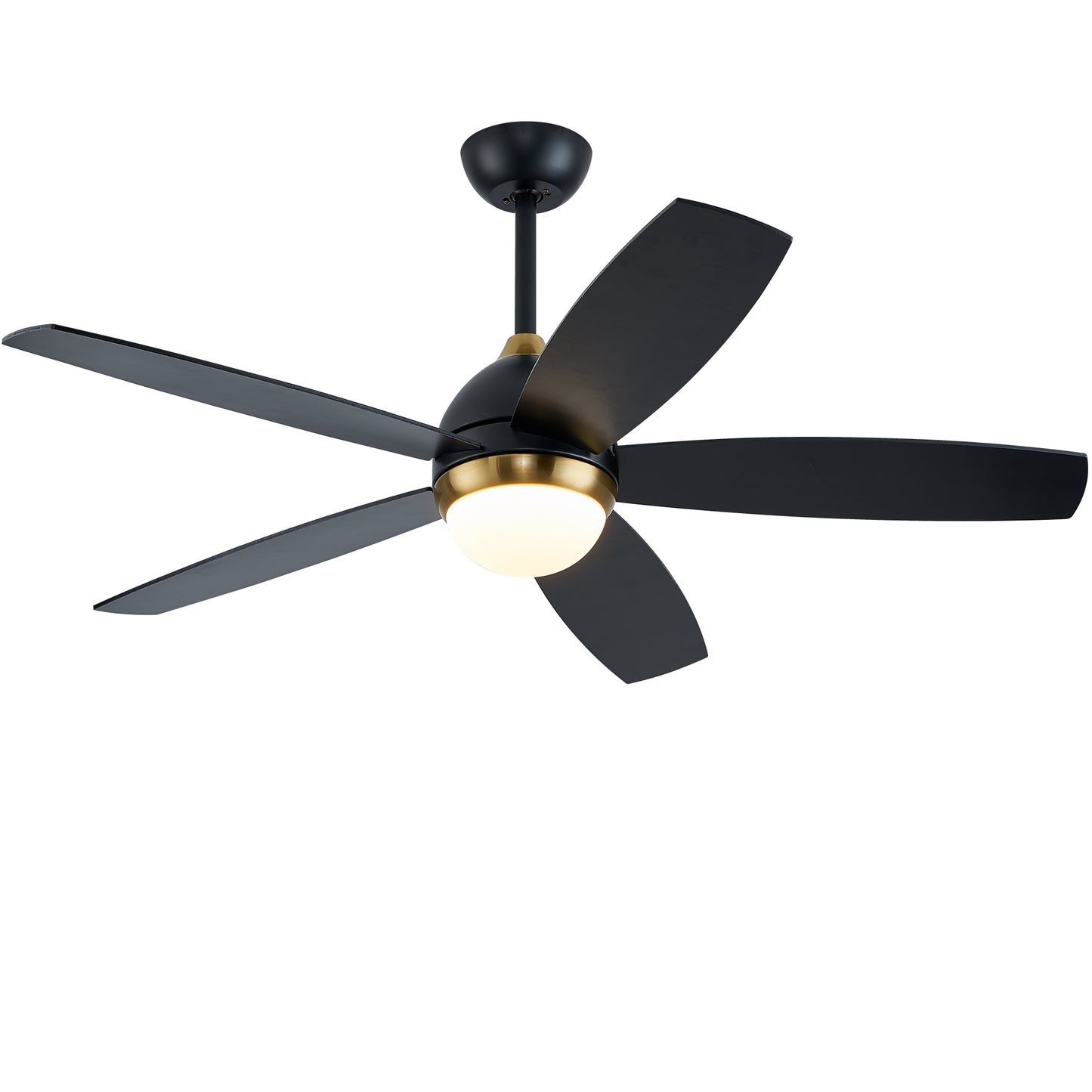 52 Black Ceiling Fan with Dimmable LED Lights