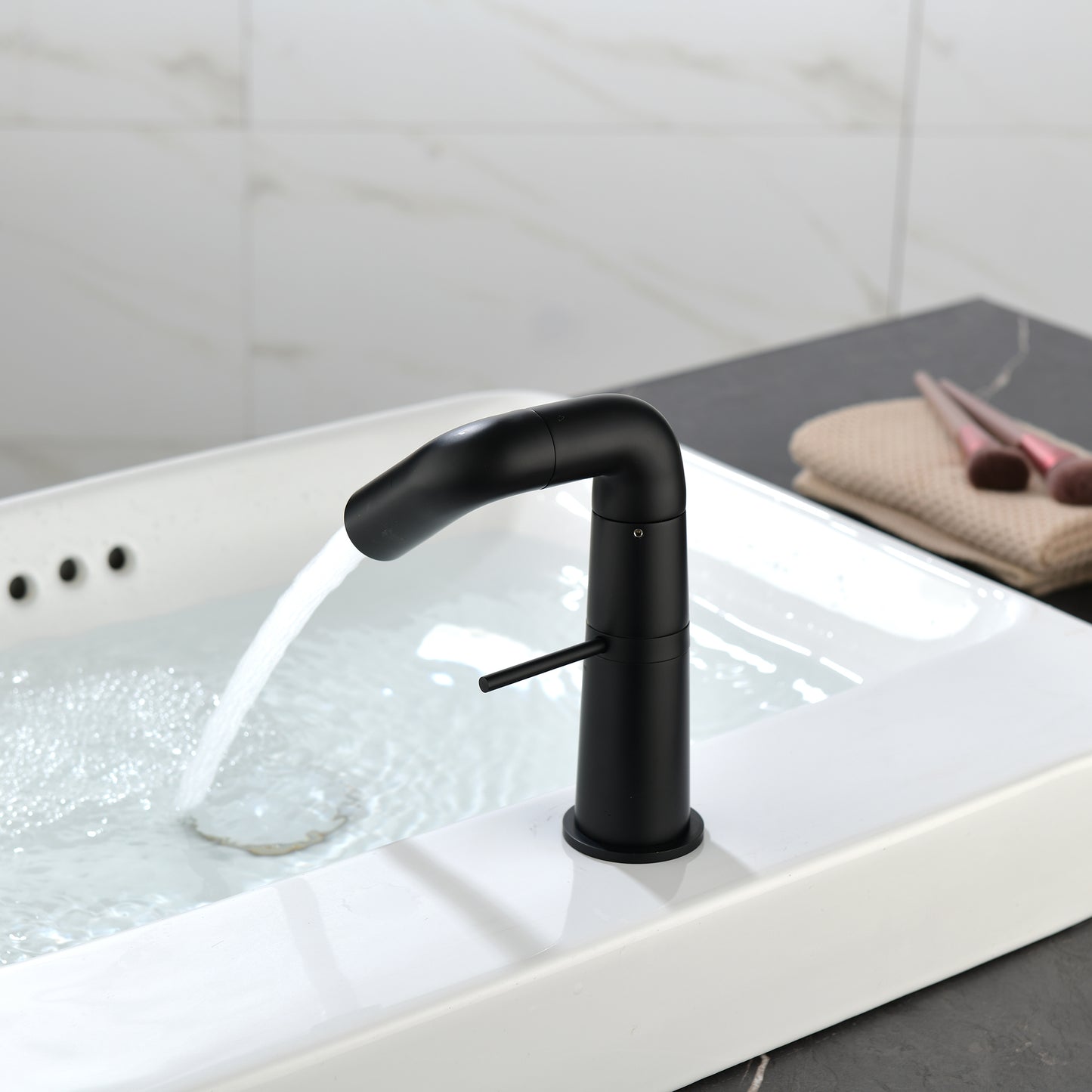 Stylish Matte Black Bathroom Faucet