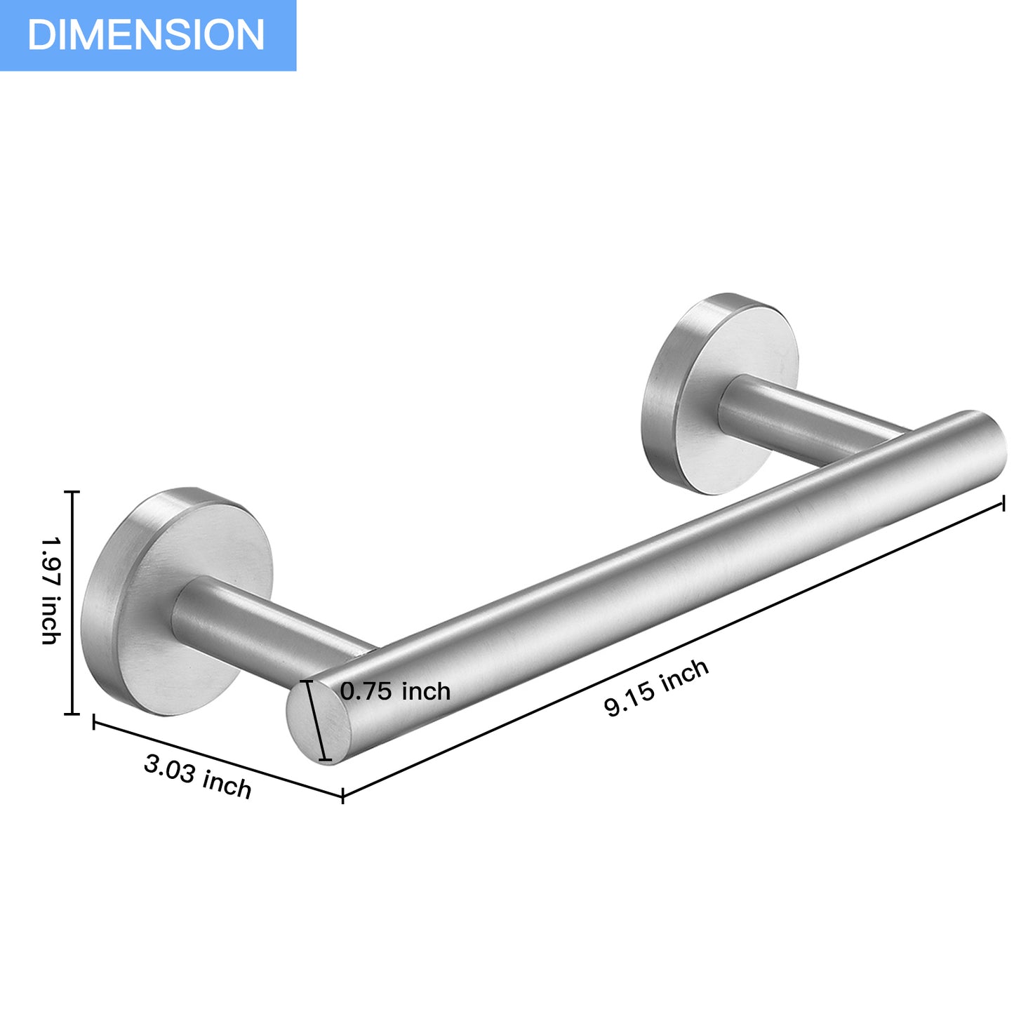 Elevate Your Bathroom with a Brushed Nickel Wall Mount Towel Bar and Toilet Paper Holder