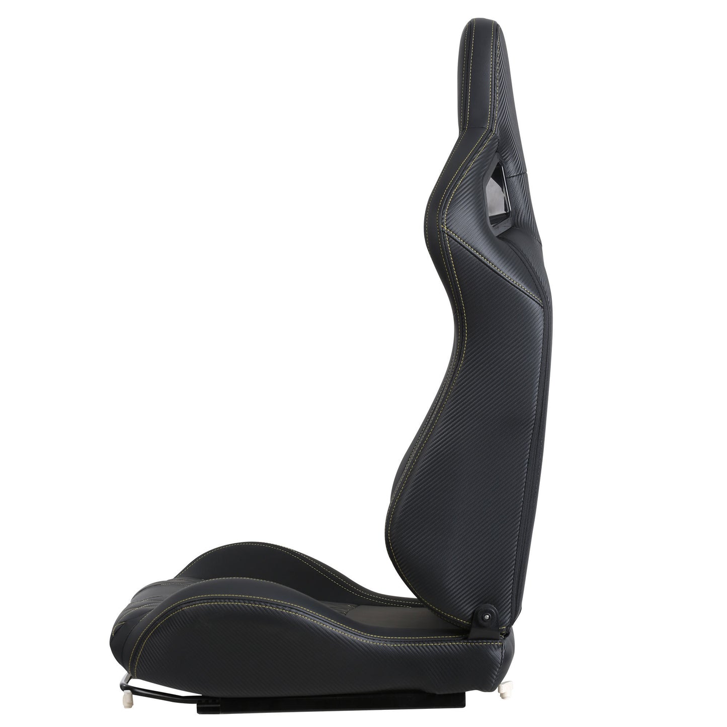 Ergonomic PVC Racing Simulator Game Seats, Black with Adjustable Double Slides