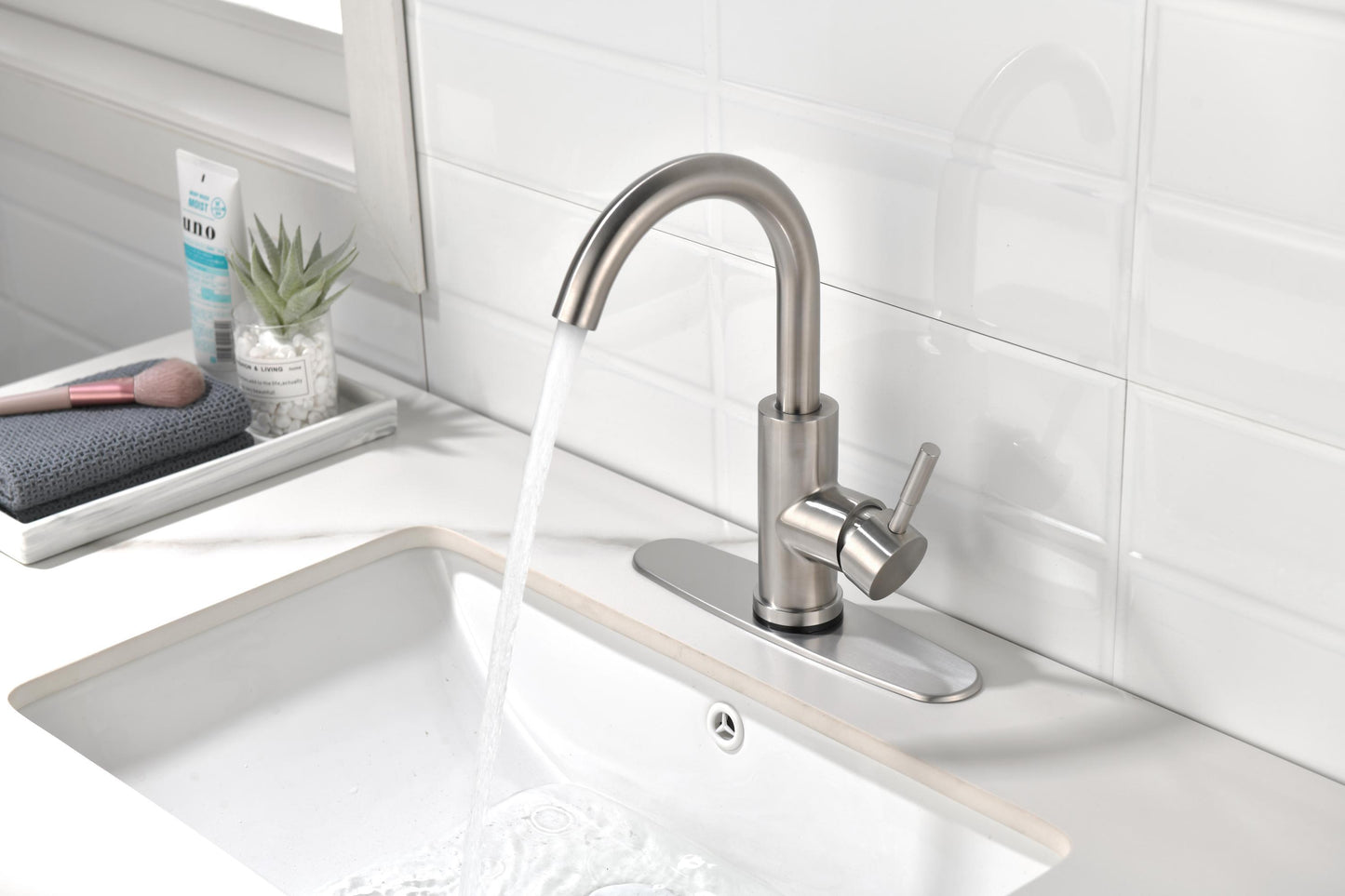 Touch Single Handle Bathroom Vanity Sink Faucet