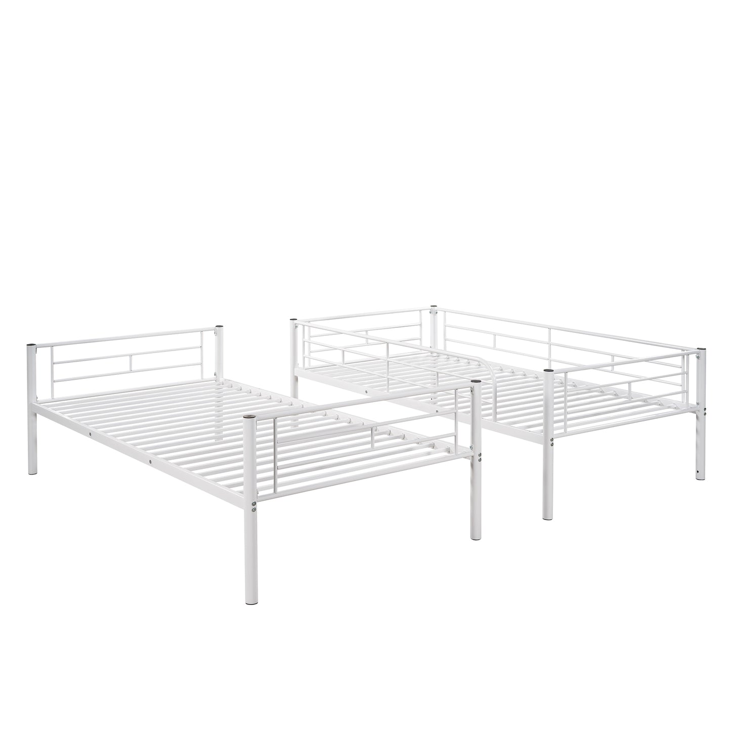 Manhattan Twin Metal Bed with Chrome Finish