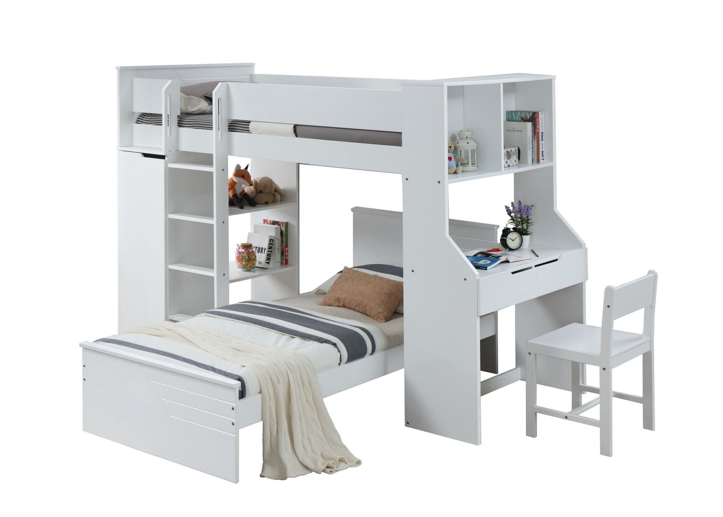 Ragna Loft Bed in White 38060