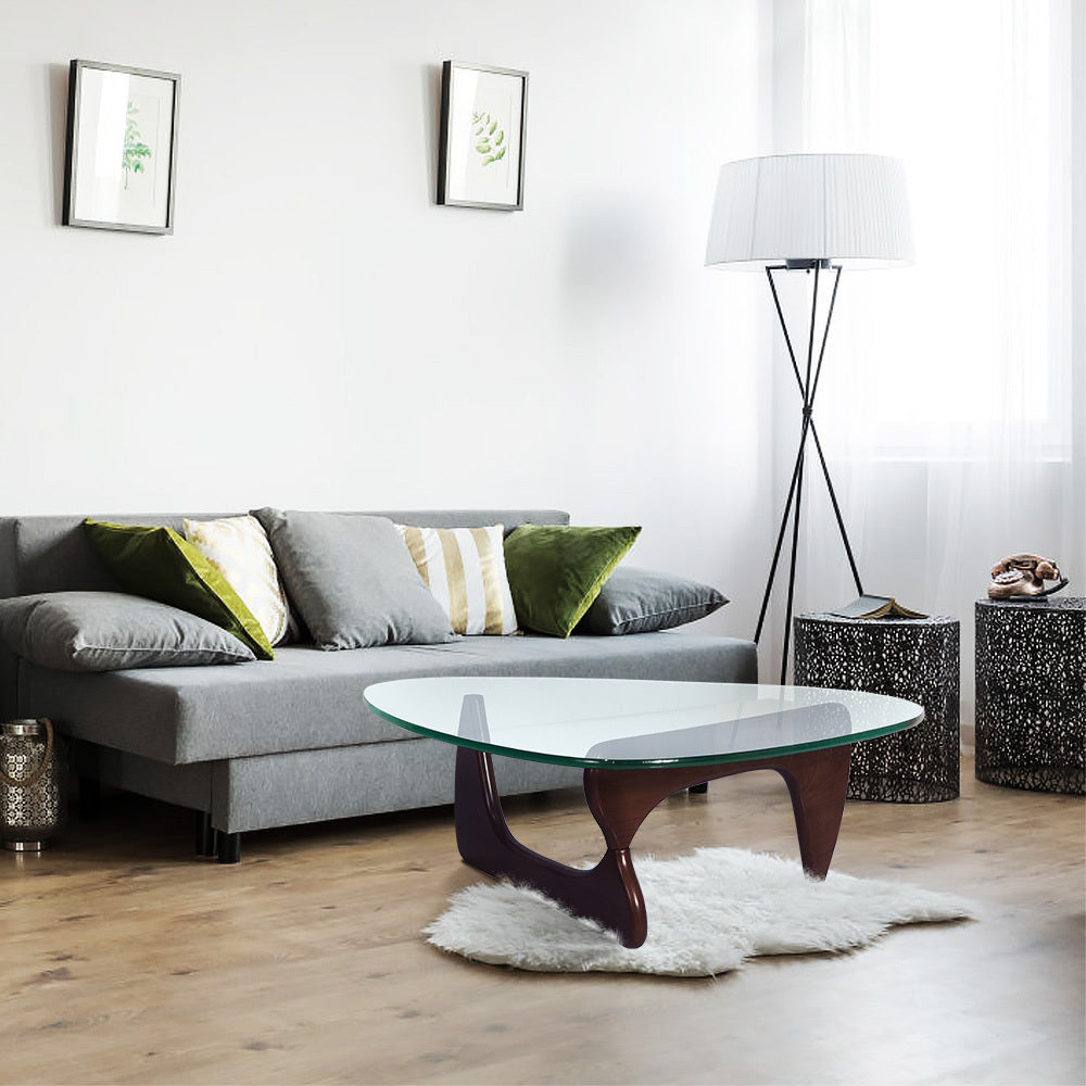 Modern Geometric Black Coffee Table