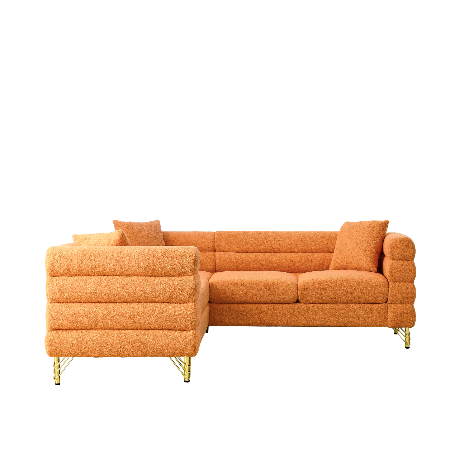 Oversized L-Shaped Sectional Sofa with Streamline Modern Design