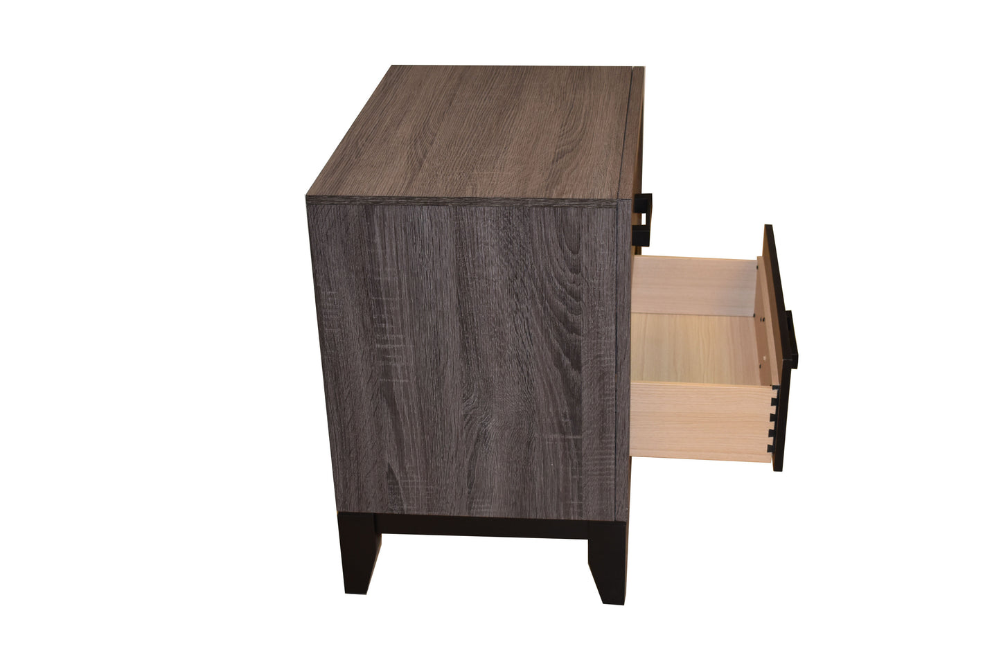 Sierra Wood Nightstand in Gray