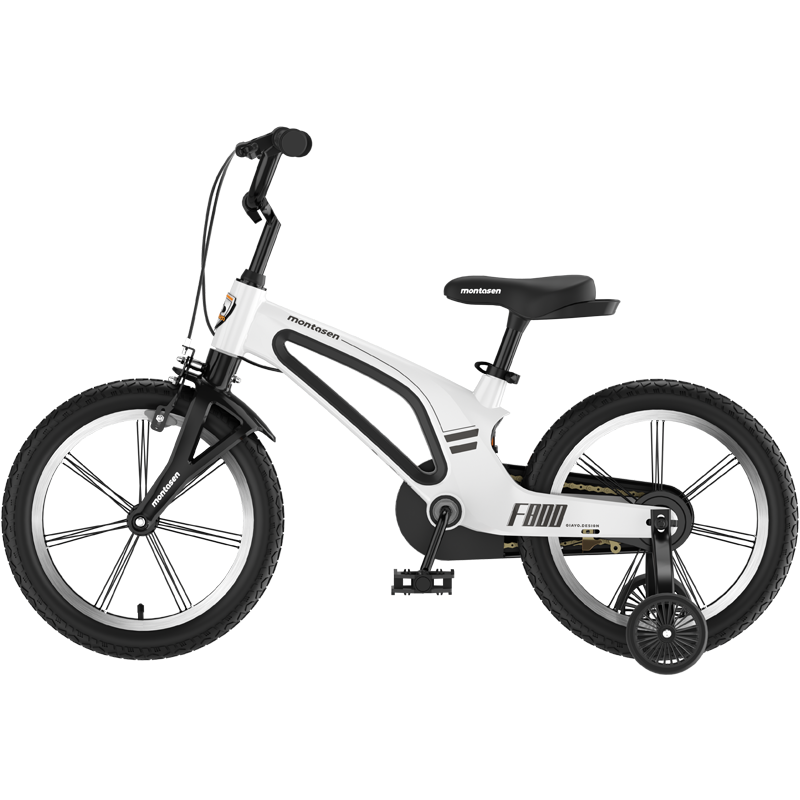 16" Kids Bike for Girls and Boys, Magnesium Alloy Frame with Auxiliary Wheel, Kids Single Speed Cruiser Bike.