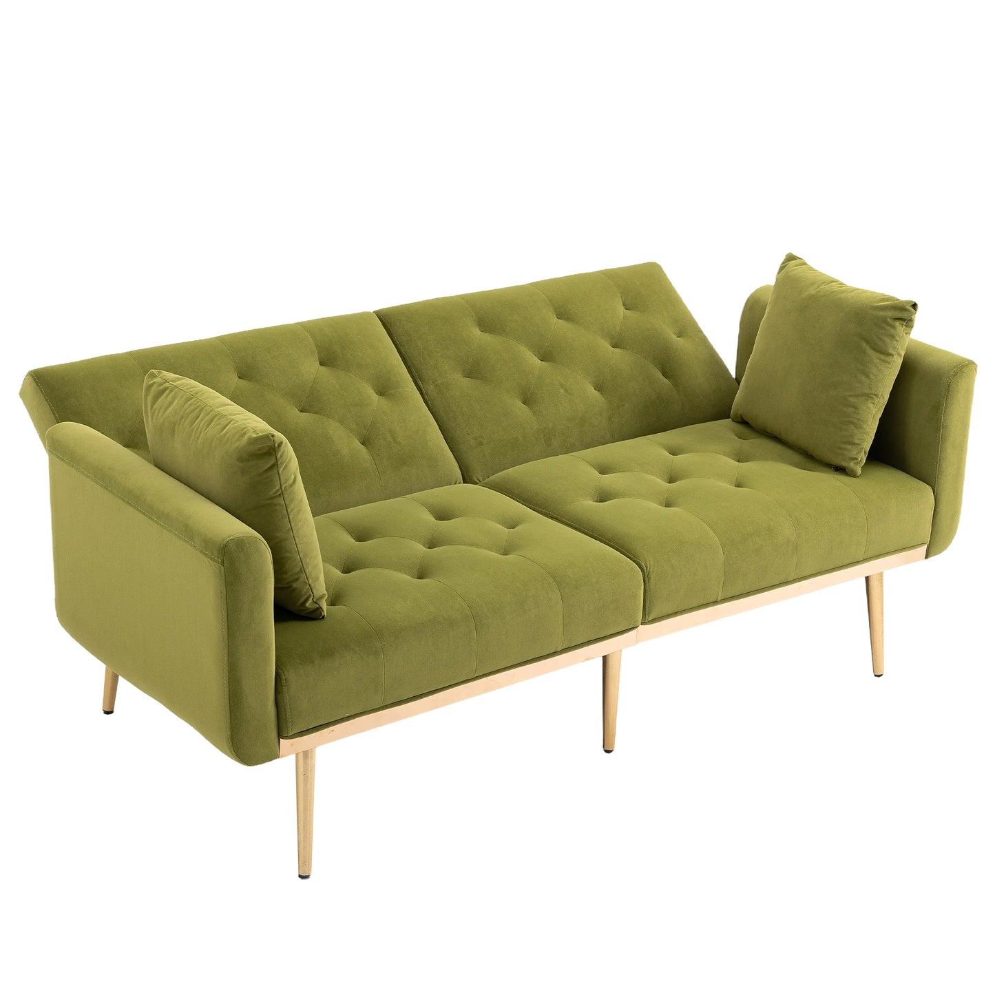 Velvet  Sofa , Accent sofa .loveseat sofa with metal  feet