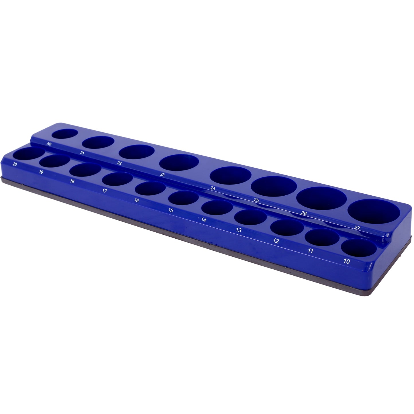 3 Piece metric Magnetic Socket Organizers, Socket Organizers for Toolboxes, Socket Organizer, Magnetic Socket Holder, Black Tool Box Organizer.3set,blue,Metric