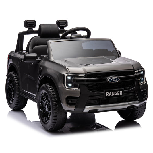 12V Kids Ride On Car W/Parents Remote Control,Licensed Ford Ranger,2WD,Rear wheel suspension,Low Start,Headlight,Horn,MP3,Bluetooth,Adjustable speed,Speed 1.86-4.97 mph for kids aged 3-6.