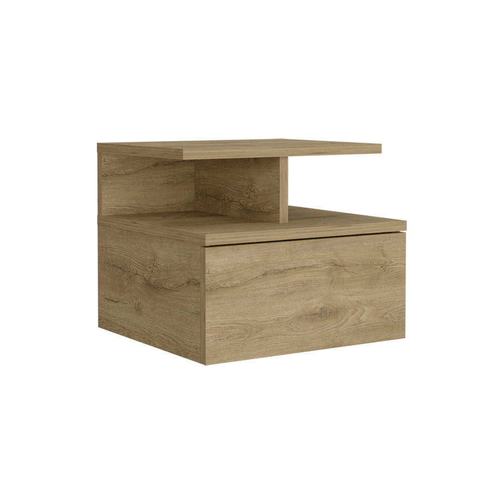 Floating Nightstand Flopini, One Drawer, Macadamia Finish